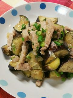 茄子と豚ロースのポン酢炒め-レシピのメイン写真