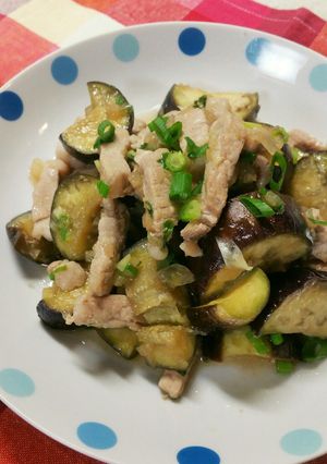 茄子と豚ロースのポン酢炒め-レシピのメイン写真