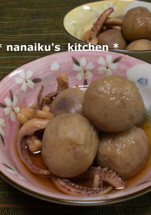 圧力鍋で❤ 里芋とイカ足の煮物-レシピのメイン写真