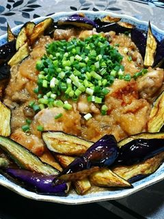 鶏ときのこのみぞれ煮♪揚げなす添え-レシピのメイン写真