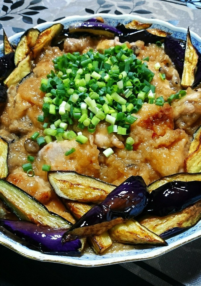 鶏ときのこのみぞれ煮♪揚げなす添え-レシピのメイン写真