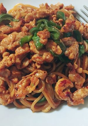 ♡残り物でOK！簡単旨辛チーズパスタ♡-レシピのメイン写真