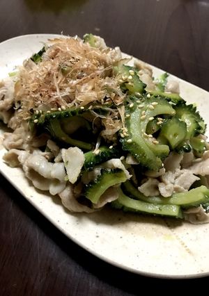 簡単♪ゴーヤと豚バラ塩炒め-レシピのメイン写真