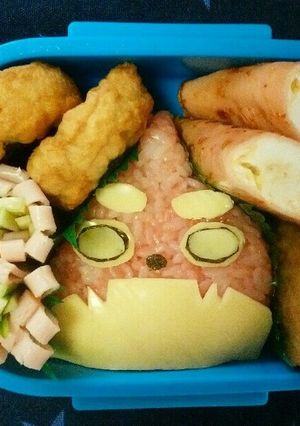 キャラ弁　モンスト　オラゴン-レシピのメイン写真