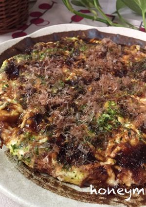 お好み焼き風玉子焼き♪-レシピのメイン写真