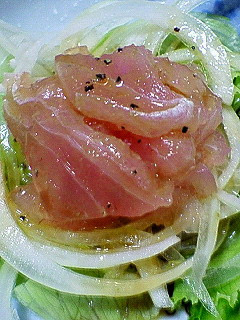 ポン酢で☆マグロのカルパッチョ-レシピのメイン写真