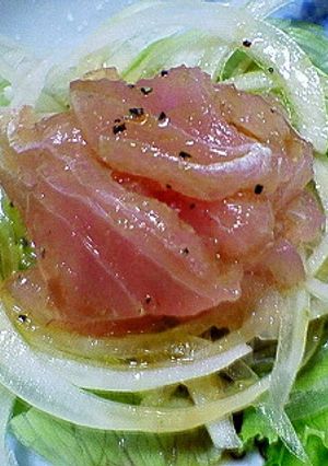 ポン酢で☆マグロのカルパッチョ-レシピのメイン写真