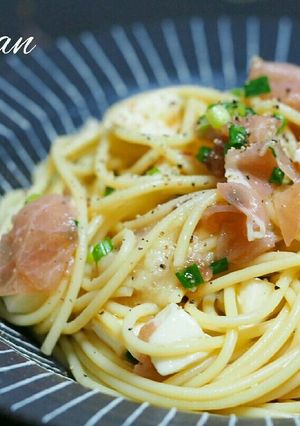 イチジクと生ハムのモッツァレラ冷製パスタ-レシピのメイン写真