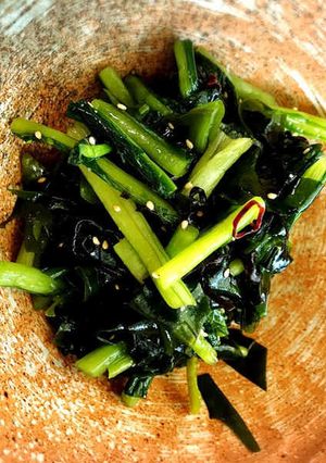 やみつき‼︎茎わかめと野沢菜の中華和え☆-レシピのメイン写真