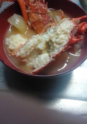 ザリガニ風のエビの味噌汁-レシピのメイン写真