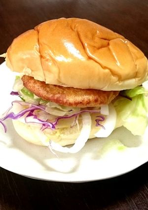 【前作利用例】即席チキンバーガー-レシピのメイン写真