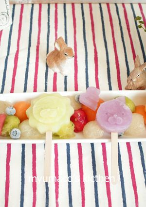 お子様とお手軽アニマルアイスキャンディー-レシピのメイン写真