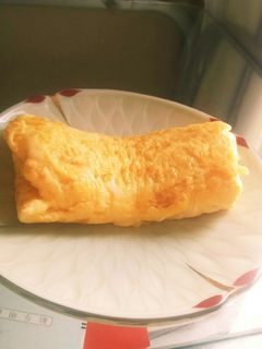 丸いフライパンで!ふわふわだし巻き卵焼き-レシピのメイン写真
