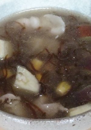 豚肉ともずくの中華スープ（生姜味）-レシピのメイン写真