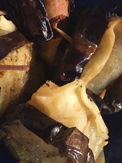 ナスの揚げ出し 餃子を挟んで-レシピのメイン写真