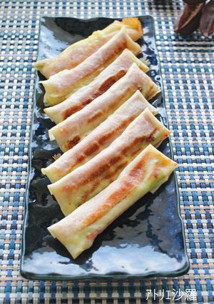 包んで焼くだけ♪アスパラ＆ベーコン春巻-レシピのメイン写真