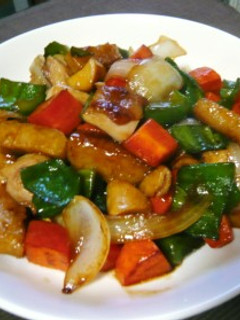 鶏と野菜と発芽米餅のオイスターソース炒め-レシピのメイン写真