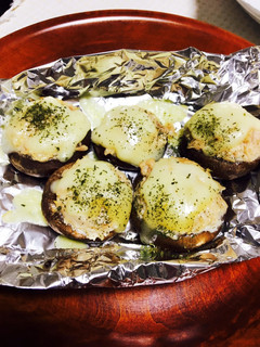 しいたけのツナチーズオーブン焼き-レシピのメイン写真