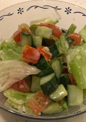 定番野菜のチョップドサラダ！シーザーマヨ-レシピのメイン写真