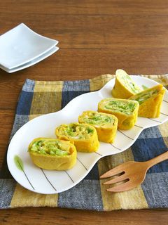 簡単アレンジ卵焼き☆キャベツのハーブ風味-レシピのメイン写真