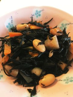 我が家のひじきの煮物♡-レシピのメイン写真