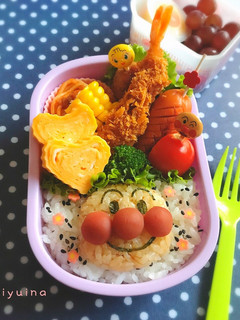 簡単キャラ弁♪ アンパンマンのお弁当-レシピのメイン写真