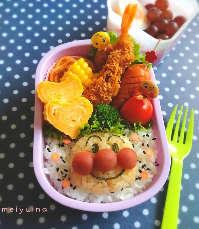簡単キャラ弁♪ アンパンマンのお弁当-レシピのメイン写真