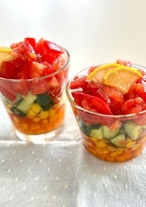 夏野菜のチョップドサラダ-レシピのメイン写真