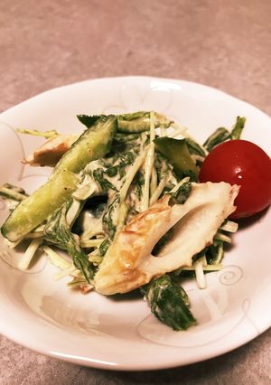 水菜の胡麻サラダ-レシピのメイン写真