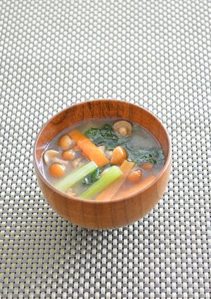 ひまわり油のこくうま味噌汁-レシピのメイン写真