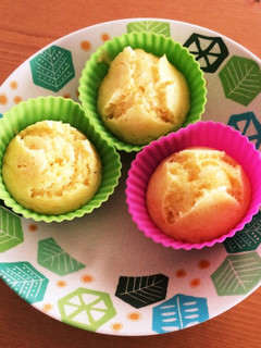 【離乳食中期】人参の蒸しパン(卵なし)-レシピのメイン写真