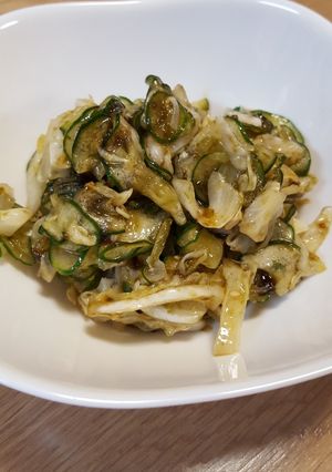 簡単おかず キュウリとキャベツの磯あえ-レシピのメイン写真