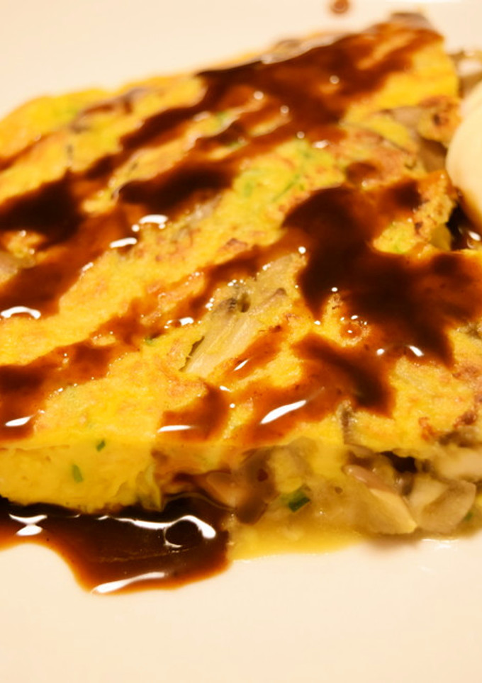 キャベツとマイタケの節約卵焼き-レシピのメイン写真