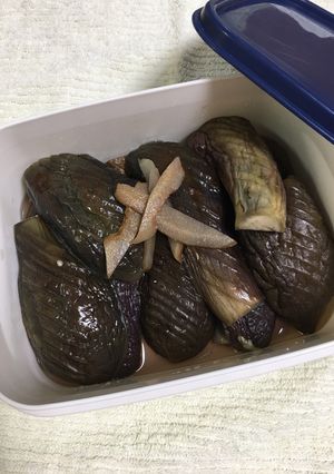 ノンオイル☆ほって置くだけなすの煮浸し-レシピのメイン写真