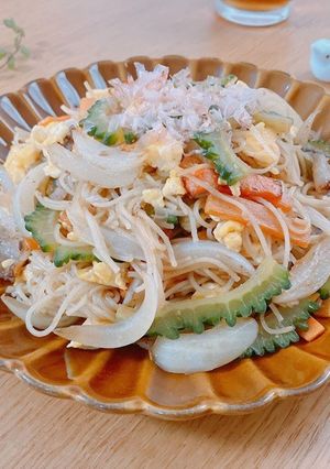 ゴーヤのそうめんチャンプルー-レシピのメイン写真