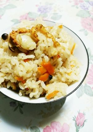 簡単ベビーホタテのうまうま炊き込みご飯-レシピのメイン写真