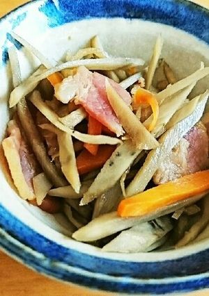 ベーコン入りきんぴらごぼう-レシピのメイン写真