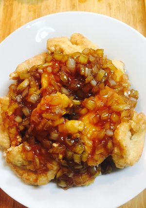 ☆簡単！！鶏むね肉の玉ねぎ甘辛ダレ☆-レシピのメイン写真
