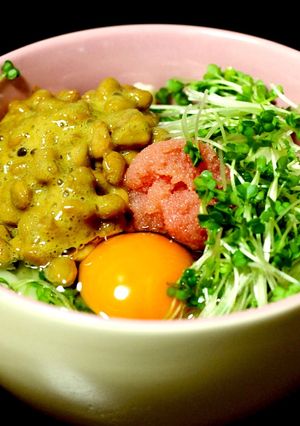 早！たらこ納豆卵のまぜまぜ激ウマうどん-レシピのメイン写真