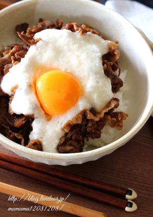 栄養満点！牛とろろ丼。-レシピのメイン写真
