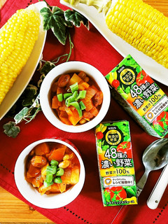 低糖質!豆とじゃがいもの野菜ジュース煮-レシピのメイン写真