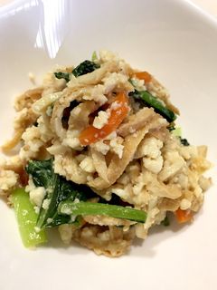レンジで簡単!厚揚げの白和え風-レシピのメイン写真
