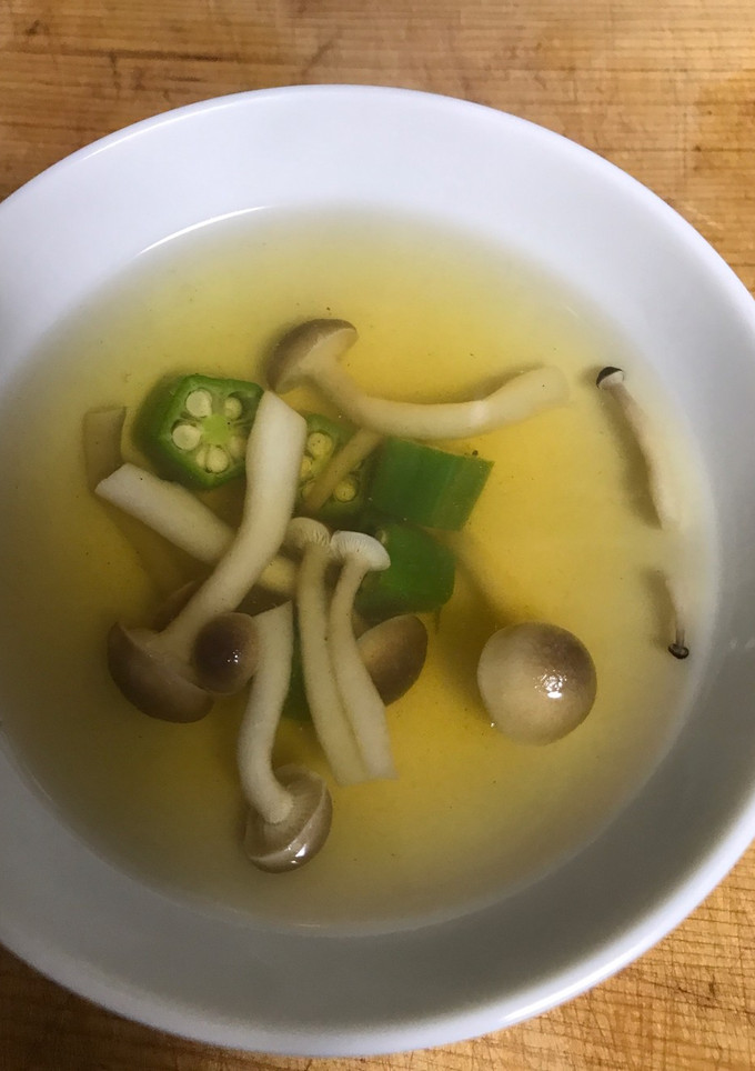オクラとしめじのすまし汁-レシピのメイン写真