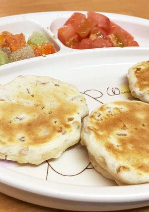 ＊離乳食完了期＊納豆いりパンケーキ-レシピのメイン写真