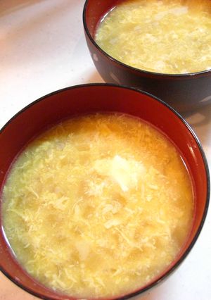 ✿玉ねぎとたまごの味噌汁✿-レシピのメイン写真