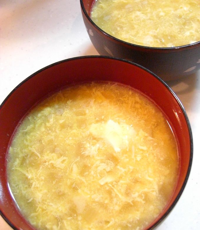 ✿玉ねぎとたまごの味噌汁✿-レシピのメイン写真