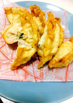 鳥ひき肉のアレンジ餃子揚げ^ ^-レシピのメイン写真