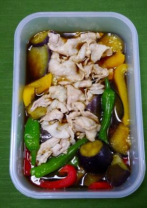 簡単！冷しゃぶと茄子の柚子胡椒煮浸し-レシピのメイン写真