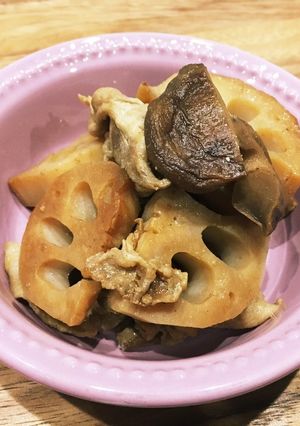 作り置きに便利！レンコンと豚肉の甘辛炒め-レシピのメイン写真
