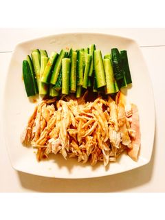 美味しいよ♬ きゅうりと蒸し鶏の棒棒鶏-レシピのメイン写真